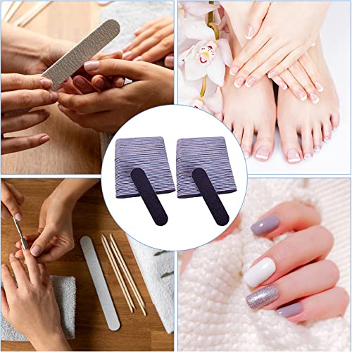 Small Nail Files Bulk (50 Pcs), 3.6 Inches Emery Board Nail File For Acrylic And Natural Nails, 100/180 Grit Double Sided Fingernail Filer Pack Mini Professional Filers Manicure Pedicure Set #TOP3