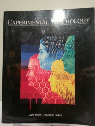Experimental Psychology 0534595251 Book Cover