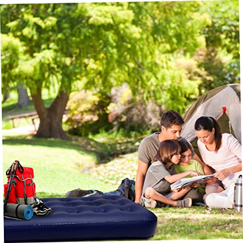 Matelas de camping simple autogonflant confortable matelas gonflable PVC floqué