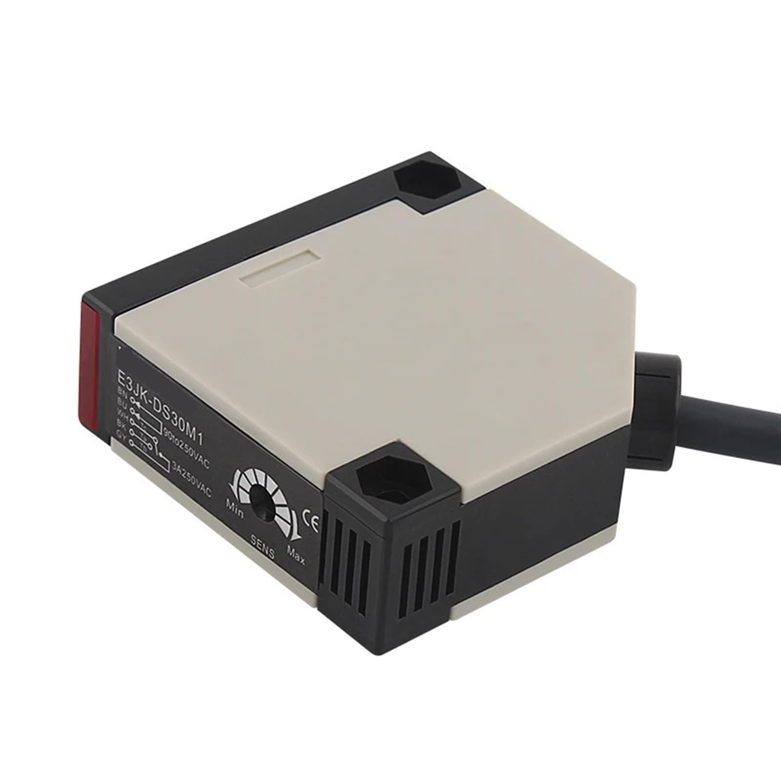 Infrarotstrahl-fotoelektrischer Sensorschalter 5 Drähte NPN NO E3JK-R4M1 Spiegelreflexions-Näherungsschalter 1 Stück