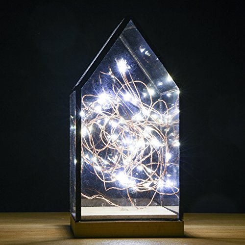 Oak Leaf Twinkle Lights, 6 Set of 30 LED Micro String Lights Battery Operated Fairy Lights, Copper Wire, Cool White, 9.8 Feet, for DIY Wedding Home Bedroom Party - Thumbnail 7