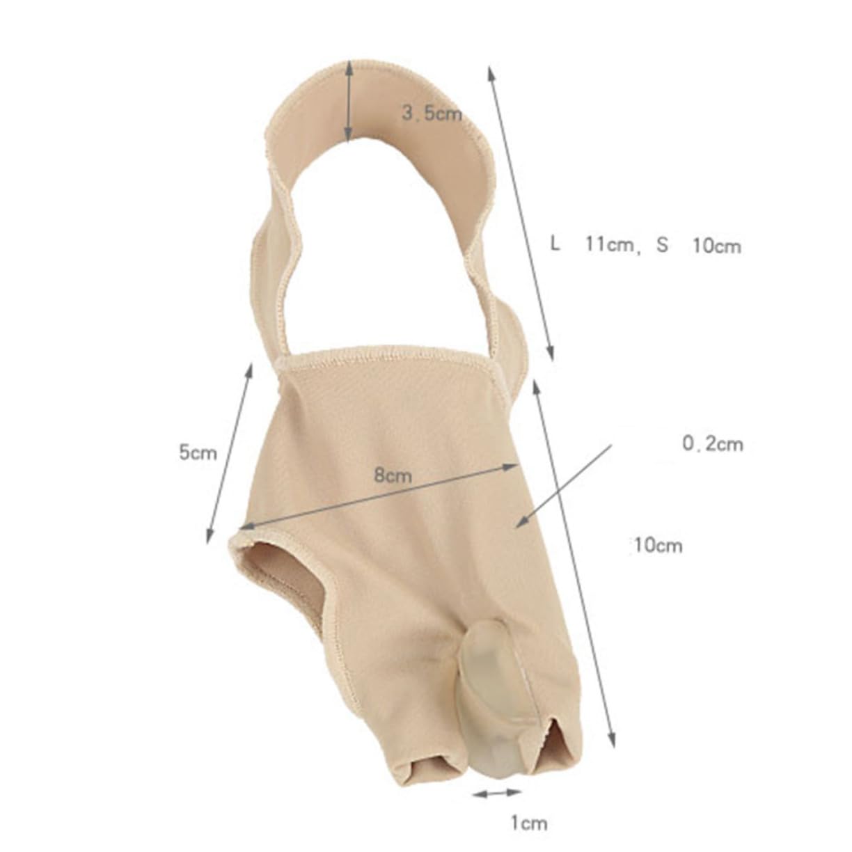 SEWOART 1 Pair Bunion Straightener Spacers Straightener Sleeve Big Straightener Bunion Sleeve Big Brace for Bunion Splint Wraps Bunion Spacer Gloves Bunion Pads Brace