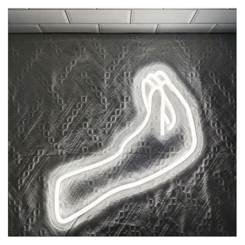 gesto outlet Luce al neon Decorazione luminosa al neon con gesto della mano italiano per insegna LED dimmerabile per casa 33 cm × 31