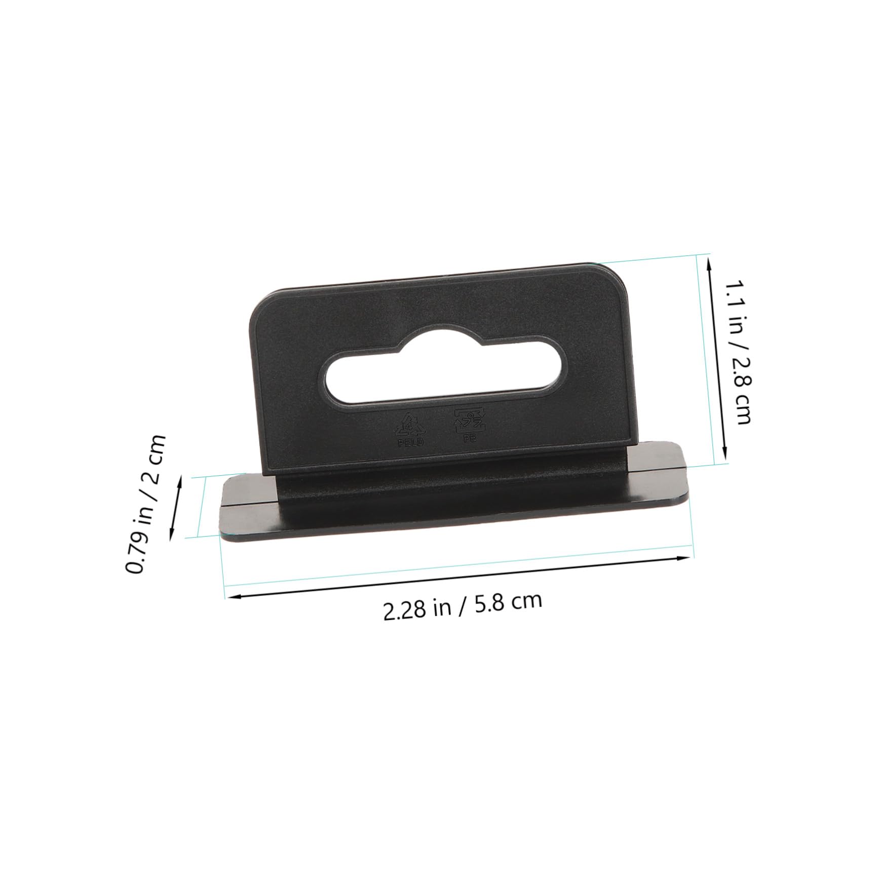 200 Selbstklebende Pvc Aufhänger Haken mit Flugloch Klebefrei und Mehrzweckmäßig für Küche und Schlafzimmer Praktische Haushalts und Präsentationshaken
