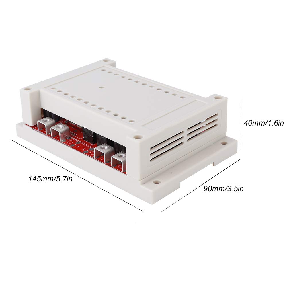 Controlador de velocidad del motor de CC PWM HHO RC 10 50V 3600W Regulador 60A Grado industrial actual para la cinta de transporte Control de velocidad del ventilador