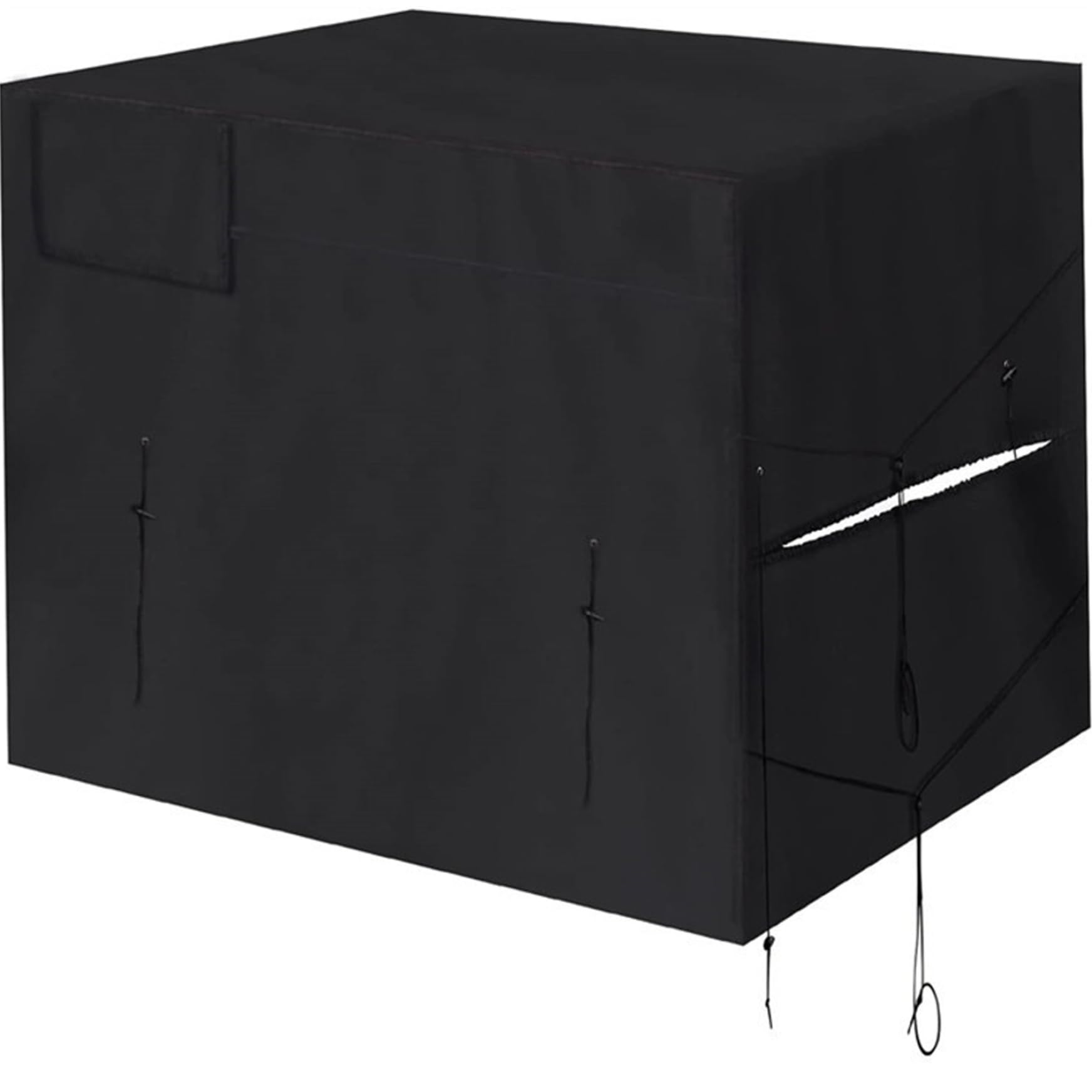 Cubierta para calentador de piscina, resistente a la intemperie, 40 x 34 x 31 pulgadas, cubierta para equipo de piscina con revestimiento elástico plateado 210D Oxford calentador de tela
