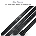 Cable Ties 12 Inch, Zip Ties 12 Inch with 50 Pounds Tensile Strength, 100 Pieces, Black