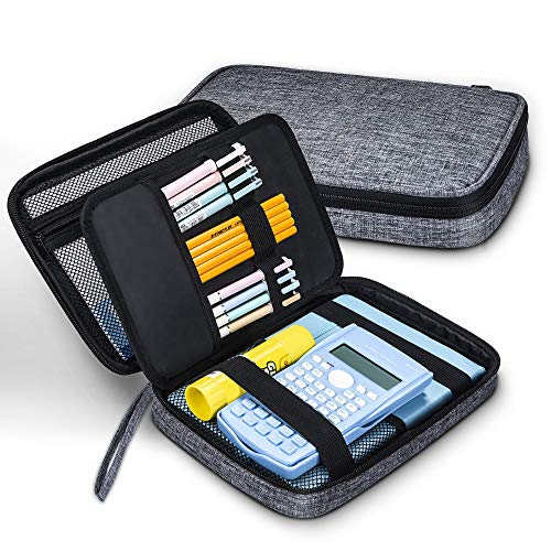 Zannaki Big Capacity Oxford Cloth Storage Pouch Marker Pen Pencil Case Simple Stationery