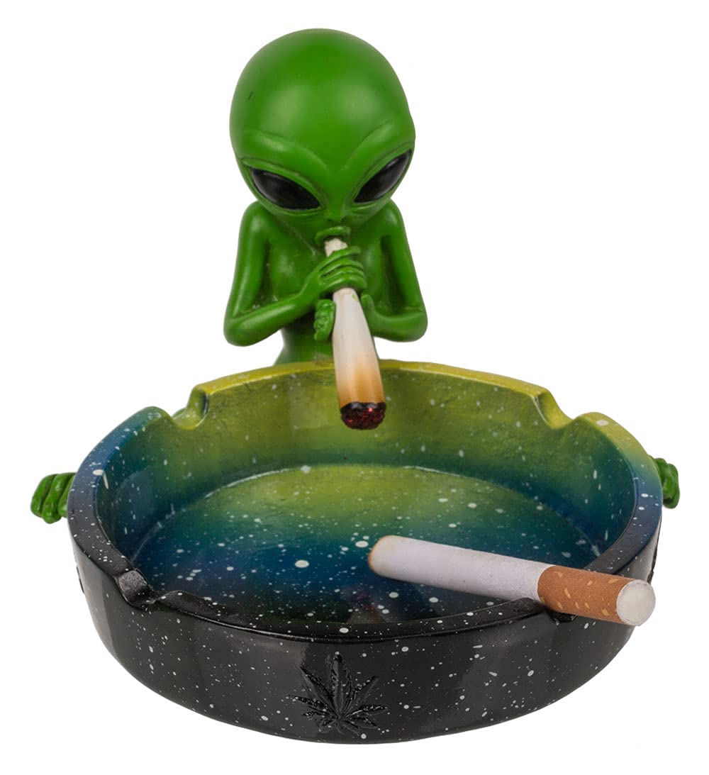MIK funshopping Alien Smoking Ashtray (Alien Sitting with Joint No. 2) :  Amazon.co.uk: DIY & Tools