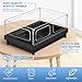 MoonOrange Small Turtle Tank Kit, Acrylic Turtle Tank Starter Kit with Basking Platform, Bottom Drainage, Multi-Function Areas for Turtles, Crabs, Crayfish, Small Reptiles. (Black Kit)
