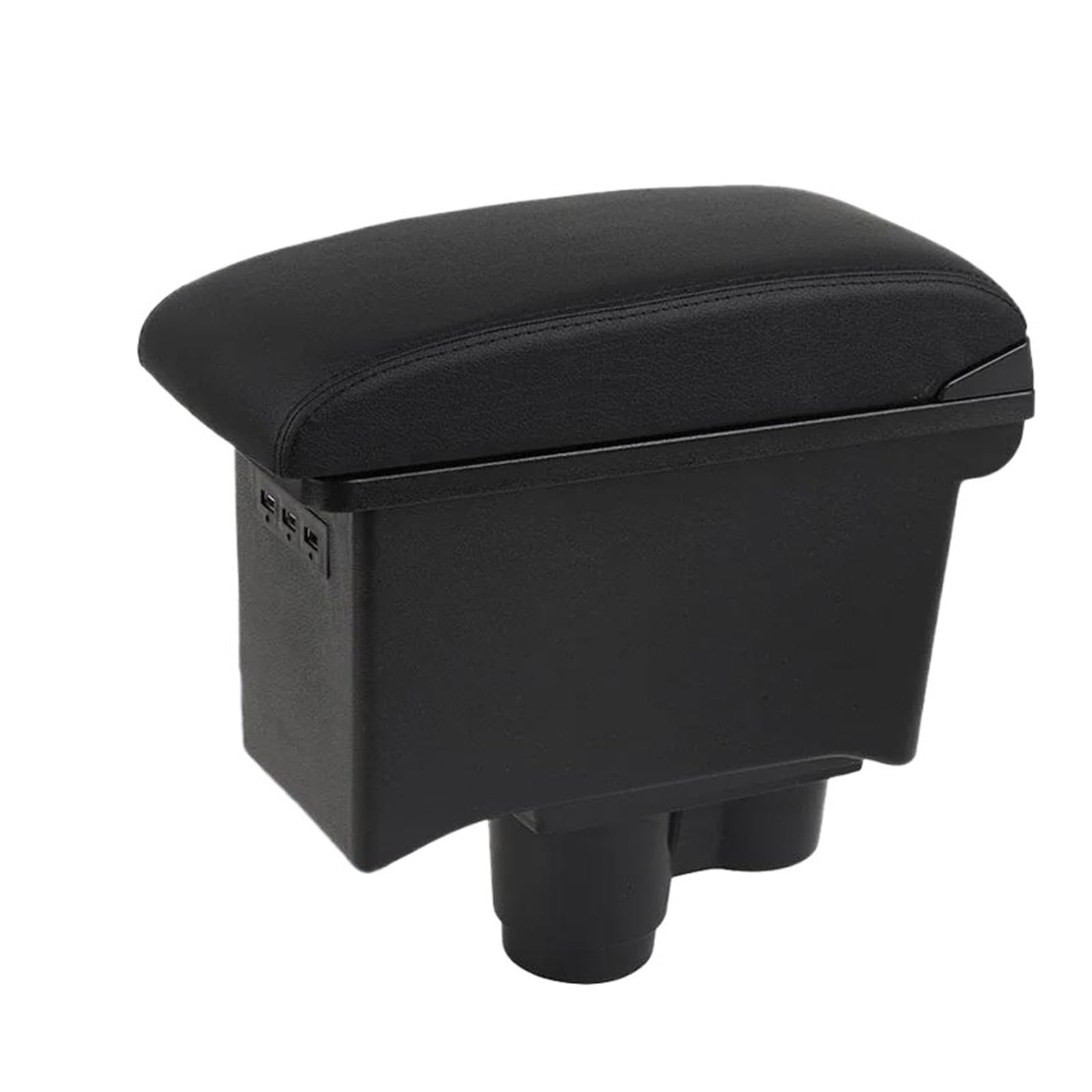 REOKIP For Renault For Dacia For Duster 2019 2020 2021 2022 Car Armrest Box Central Storage Box Car Arm Rest Box(Black line 3USB)