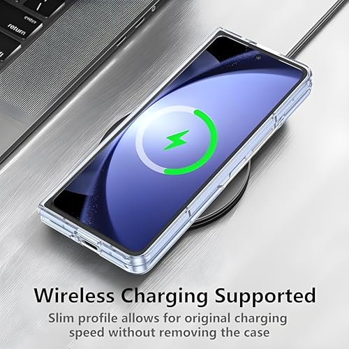 Image of Crystal Clear Slim Case Compatible with Samsung Galaxy Z Fold 6 | Shockproof Hard Back Cover with Camera Protection | Lifetime Anti-Yellow