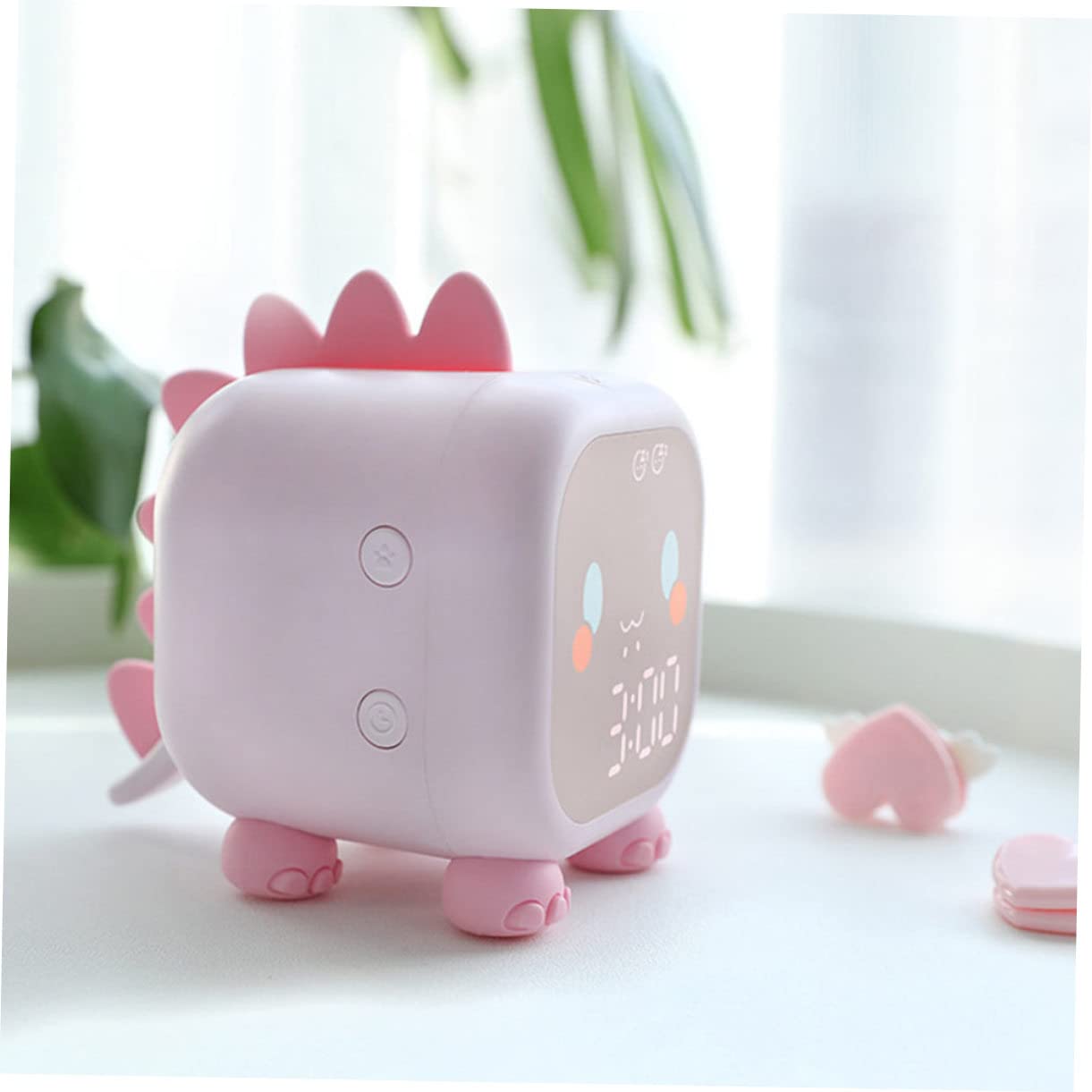 Despertador Digital USB de Silicona Rosa para Niños, 1 Pieza