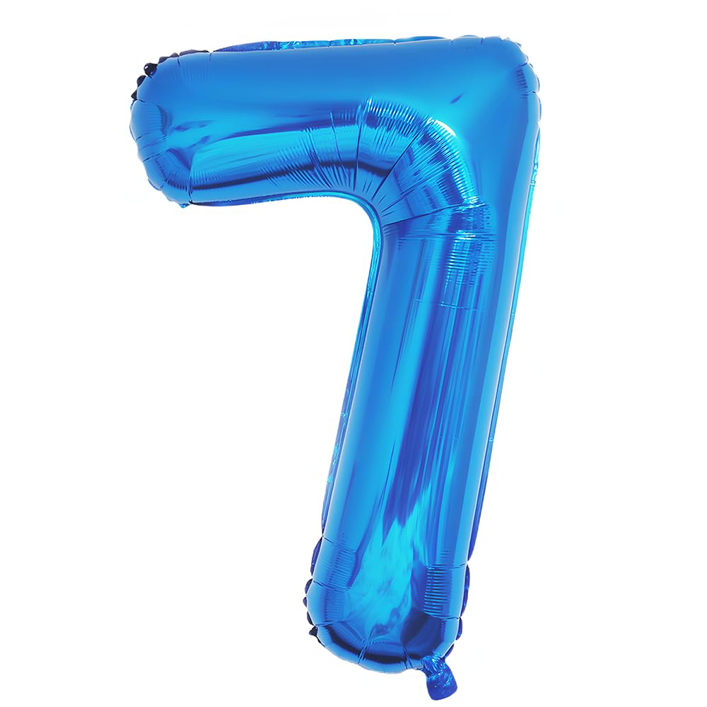 Foil Globo Número 5 Azul 40" (101cm), Inflable Helio o aire, Gigante Numeros 0-9, 10-19, 20-29, 30-100, Grande Globos Decoración para La Boda Aniversario y Cumpleaños Fiestas — view 403