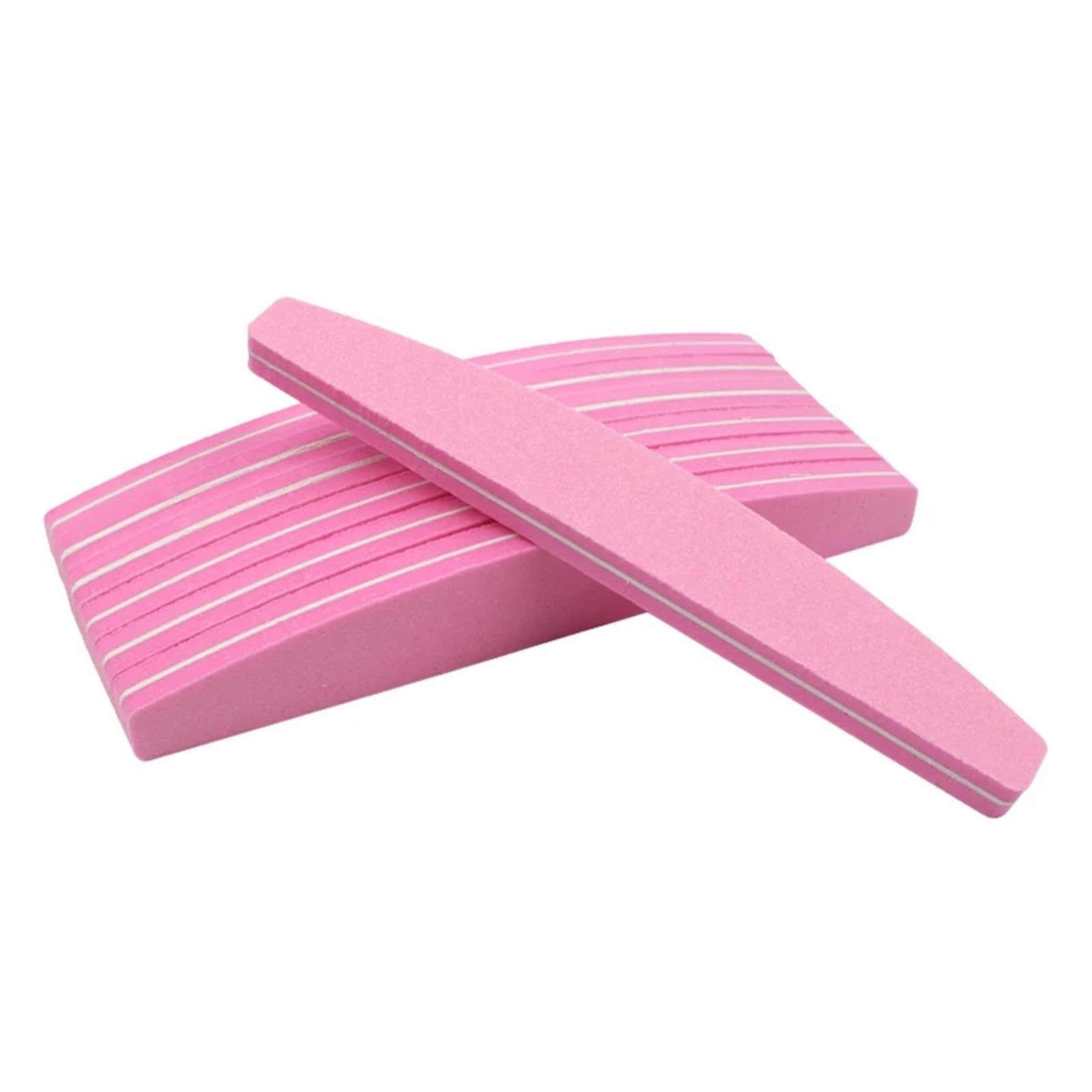 5 uds esponja for lijar limas de uñas grano 100/180 herramienta manicura bloque papel lija doble cara(Pink)