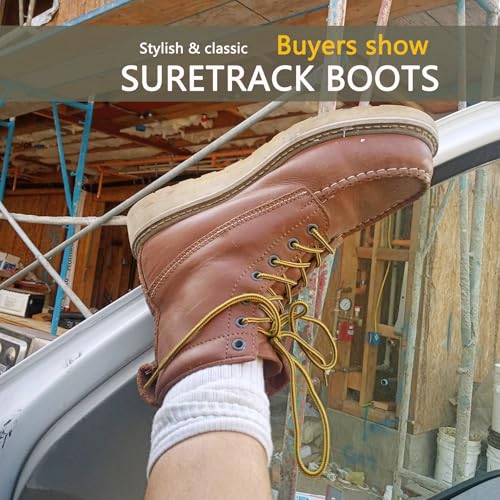 Men's Stylish Classic 6"- 8" Soft Moc Toe EH Leather Work Boot With Non-Slip Wedge Outsole & Goodyear Storm Welt2