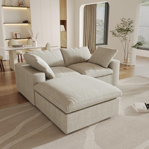 Cloud Modular L-Shaped Sofa with Storage Ottoman