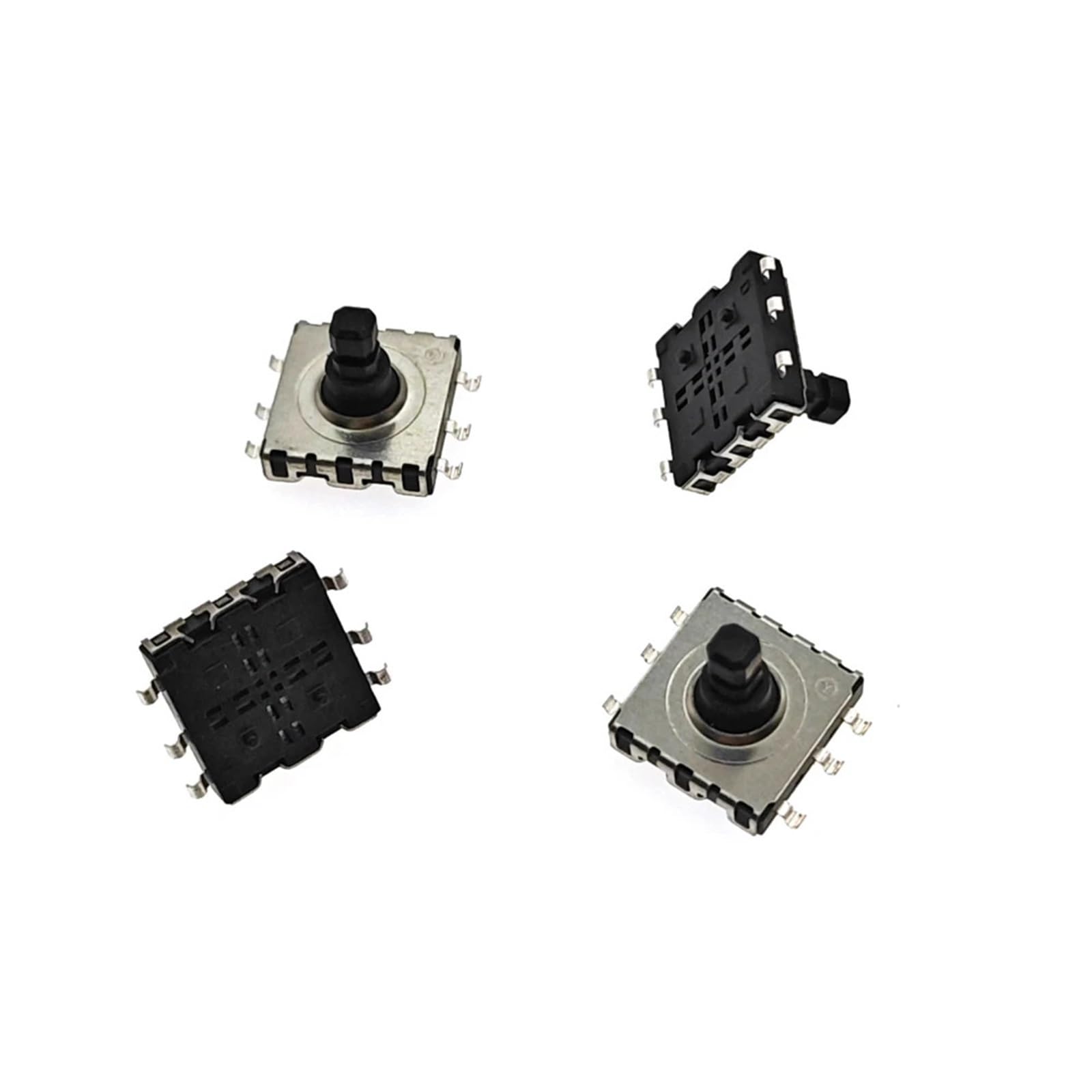 10 interruptores de cinco vías SMD de 10 x 10 x 9 mm, multidireccionales, con botón de reinicio táctil, multifunción, 10 x 10 x 9 mm.