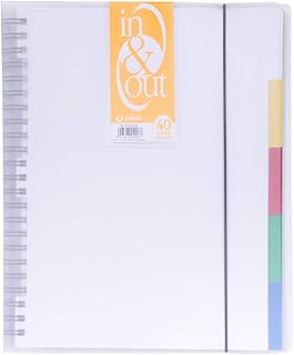 Grafoplás 39424000－Carpeta fundas extraibles, tamaño A4, transparente, 40 fundas