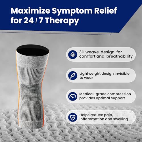 Galvaran Compression Knee Brace for Women & Men – Knee Support Sleeve for ACL, MCL, Meniscus Pain Relief, Joint Swelling & Injury Recovery | Skin-Friendly Anti-Slip Design | Daily Use & Sports