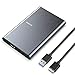 Produktbild ARIOUE USB 3.0 Festplattengehäuse 2,5 Zoll USB 3.0 Externes Gehäuse für SSD und HDD in Höhe 9.5mm/7mm UASP unterstützt, SATA Gehäuse mit USB 3.0 Kabel, werkzeugfreie Montage - Grau