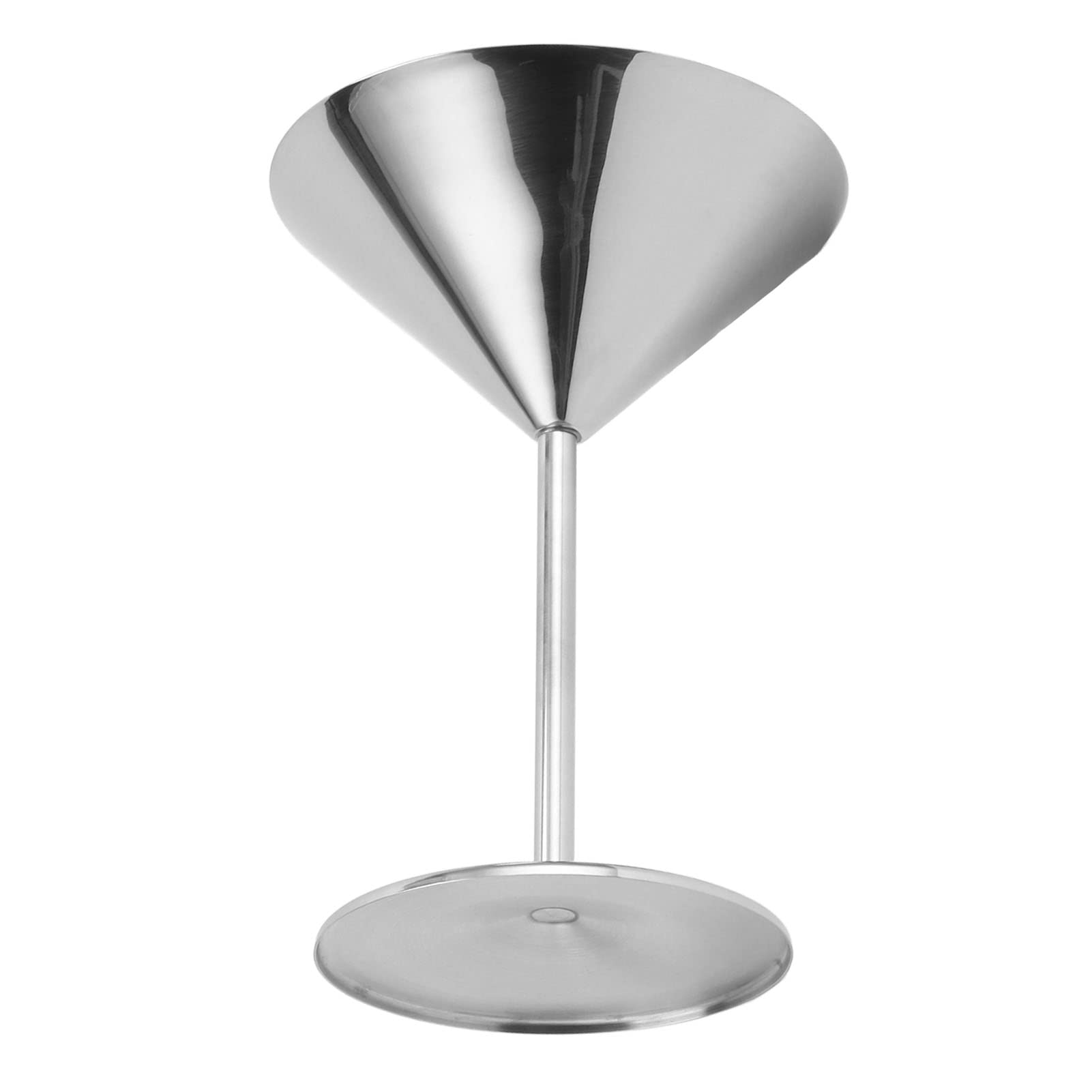 Kieliszki do Martini, Stal Nierdzewna Szklane Martini Metalowe Kieliszki Koktajlowe Nietłukący Kielich do Home Baru, Srebrny