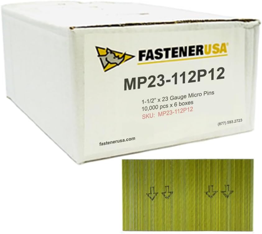1-1/2" Micro PIN Nails 23GA GALV 60,000ct