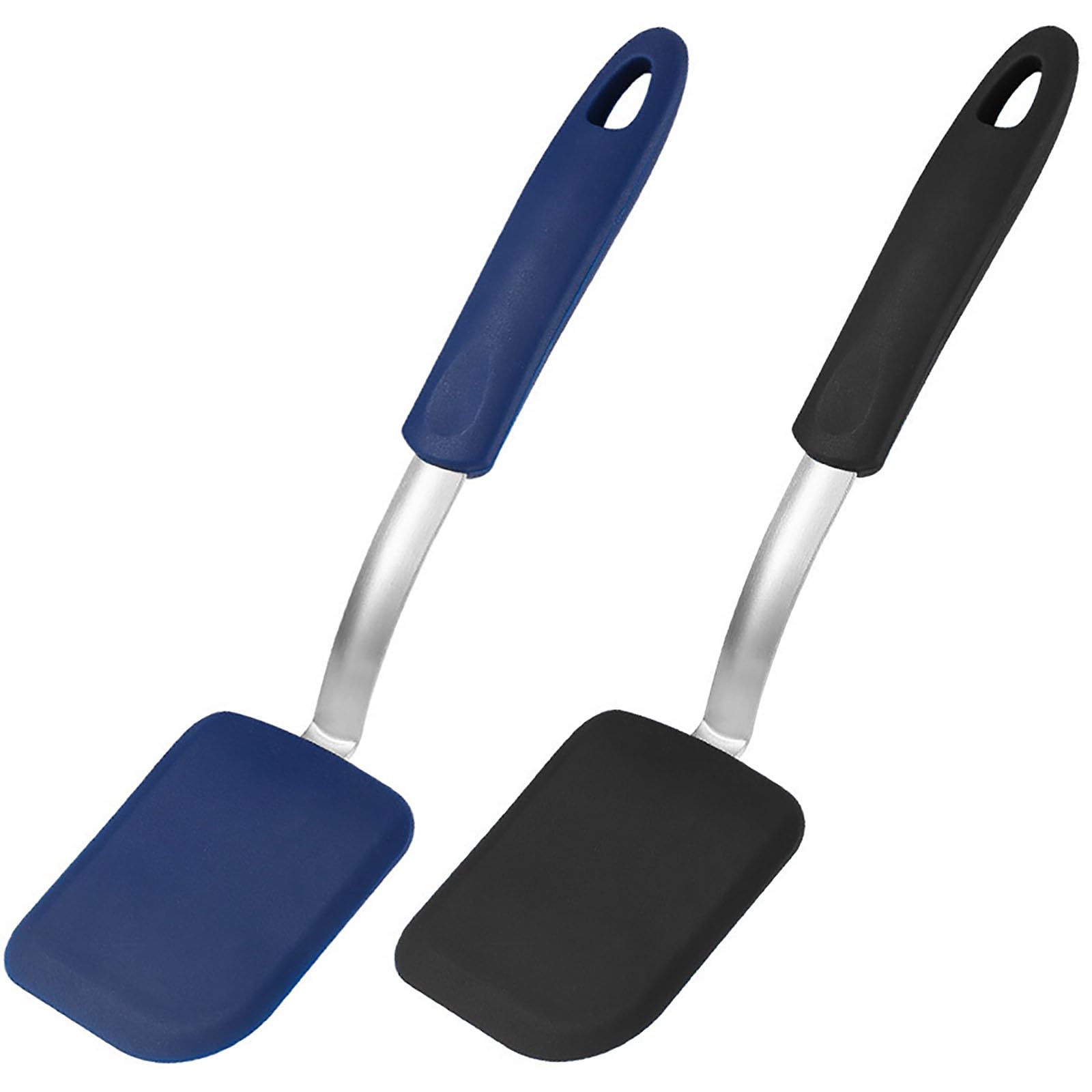 Juego De 2 Mini Espátulas Pequeñas Para Servir Brownie De Silicona Antiadherente Flexible, Para Cocinar, Hornear Y Voltear Huevos