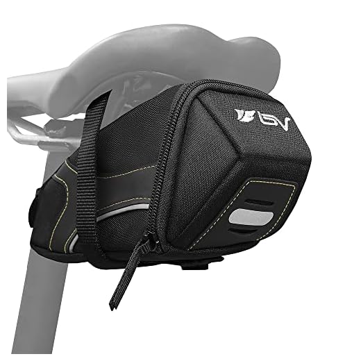 BV Bicycle Y-Series Strap-On Bike Saddle Bag/Bicycle Seat Pack Bag, Cycling Wedge with Multi-Size Options