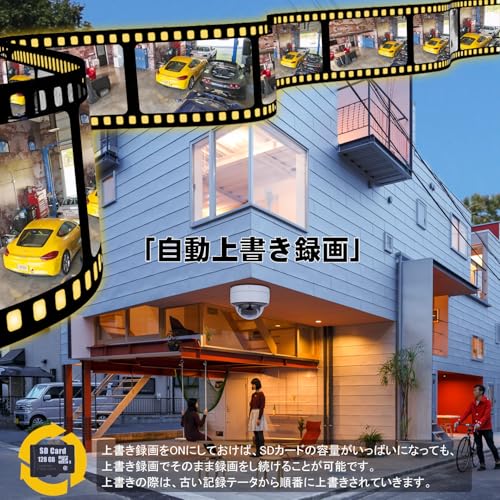 Tysanco 防犯カメラドーム型 200万画素