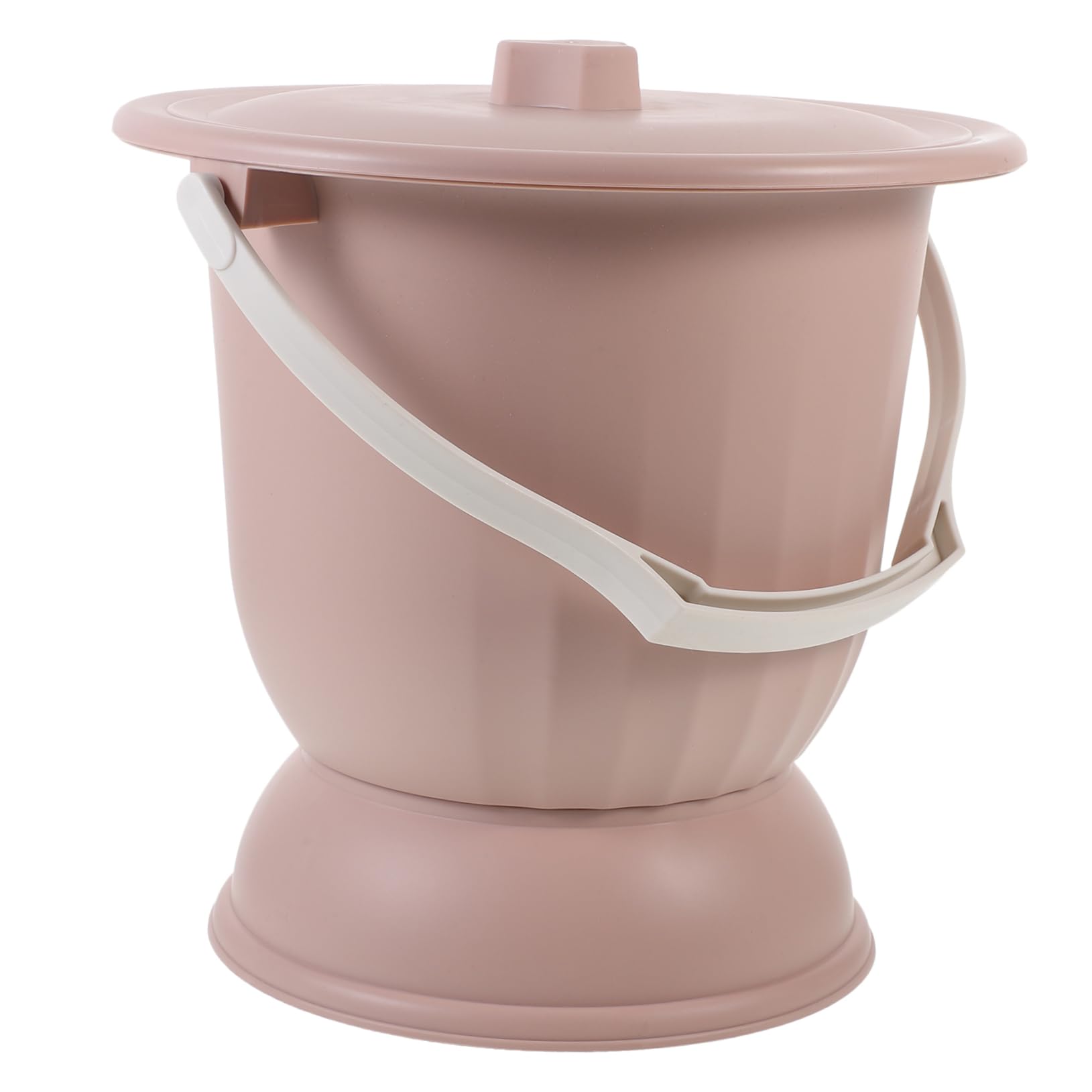 Orinal Unisex Rosa de Pp 4, 5 L Tapa y Base Antideslizante