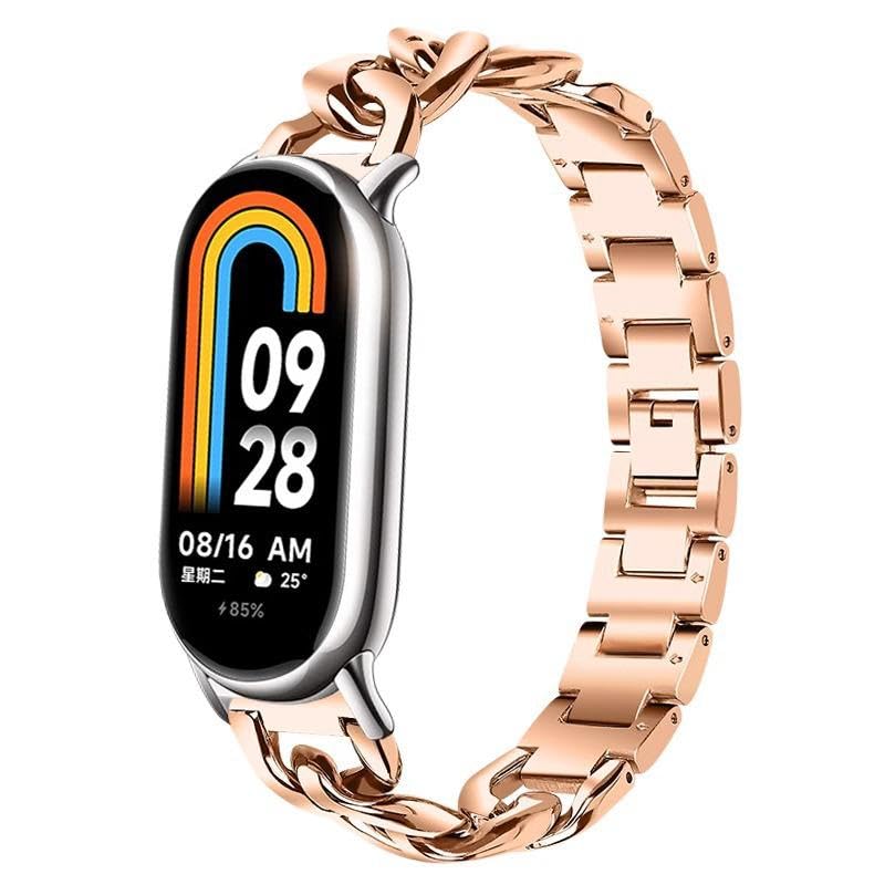 Correa de acero para Xiaomi Smart Band 10/9/8 miniatura 1