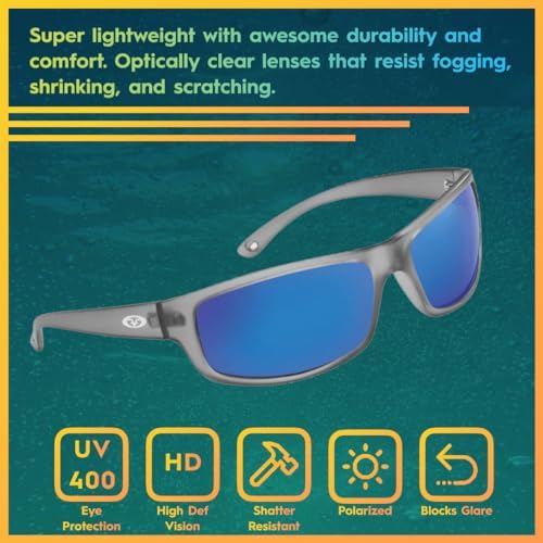 Flying Fisheran Gafas De Sol Polarizadas De Aviador Con Lentes AcuTint, Protección UV