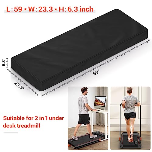 Image of Under Desk Treadmill with Dust Cover - BONVORK 2 in 1 Walking Pad Folding Treadmill,Foldable Portable Treadmill with Remote Control, Installation-Free Jogging Running Machine Treadmill for Home Office