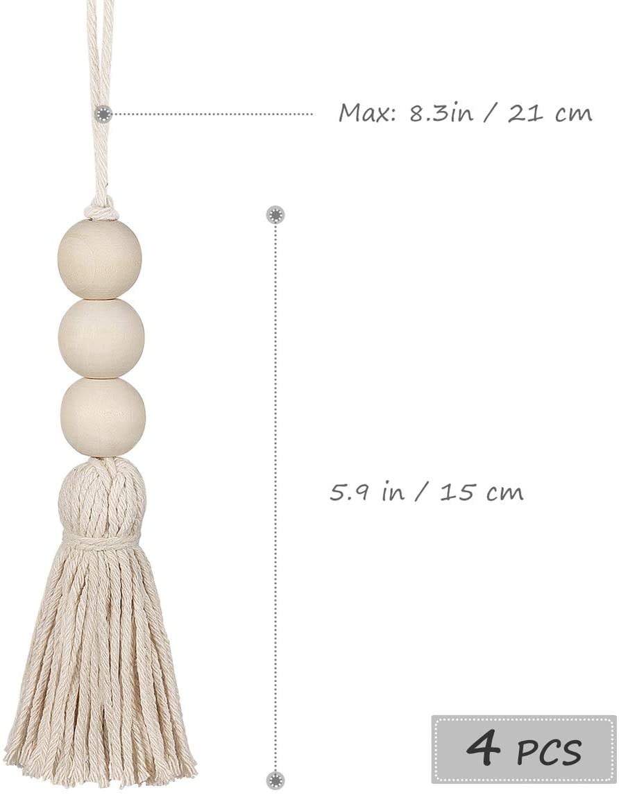 LATRAT Wooden Tassel Beads Ornament - Image 3