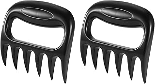2 PCS Black Meat Tearer, Bear Claw Meat Divider, Pork Claw Meat Claws, Meat Handling Tools, Plastic Meat Pulling Fork, Barbecue Spreader
