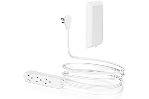 Ultra-Thin Baby-Proof Power Strip: 3FT Extension Cord for Safe and Convenient Home Use