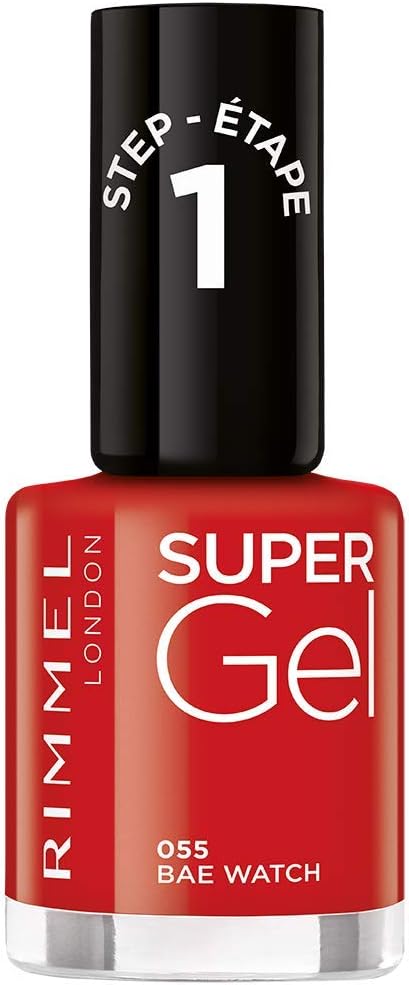 Rimmel London Super Gel Nail Polish (Tono 055 Bae Watch) - 12 ml.