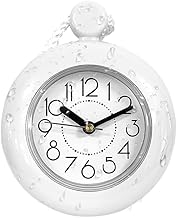 Bathroom Clock, Waterproof Clock, Wall Clock, 2-Way Wall Clock, Waterproof, Silent, Includes Strap and Stand, Waterproof Watch, For Bathroom, Kitchen, Bath, Home, Stylish
