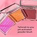 MCoBeauty - Glow Up pH Powder Blush - Silky Finish With Soft Matte Texture Blusher Powder - Vivi Pink Shade - Face Make-up With Blendable Formula For Everyday Use