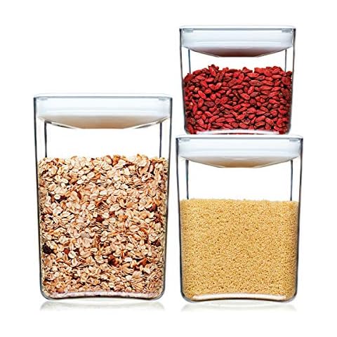 ClickClack Cube Storage Container, Set of 3, 1-1/2, 3, and 4-1/2-Quart Capacity Cover