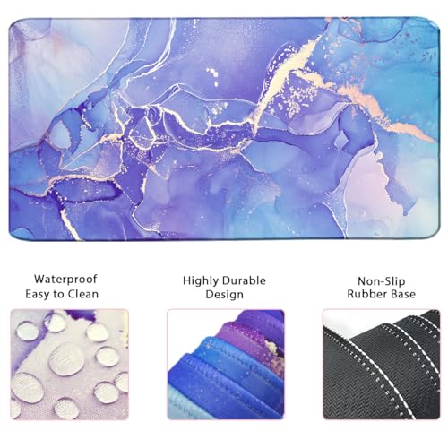 Image of WB WEIRDBEAST 4-in-1 Large Mouse Pad & Wrist Support Mousepad Set, Extended Desk Pad Waterproof Desk Mat for Home Office & Gaming, Black, Silicone & Memory Foam