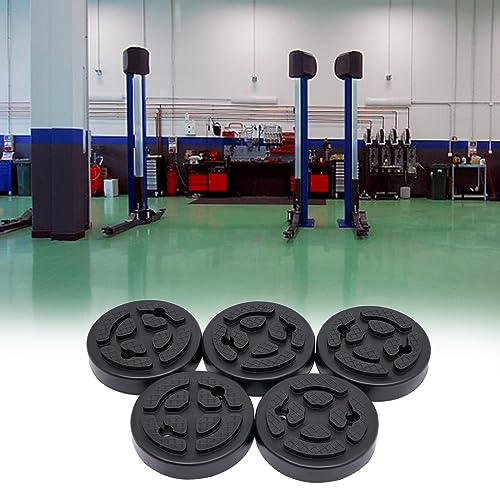 PERFERATE 5 unidades de almohadillas redondas de goma para brazos de elevador de coche, bloques de elevación de 30 mm de grosor, accesorios para elevadores de 2 postes miniatura 4