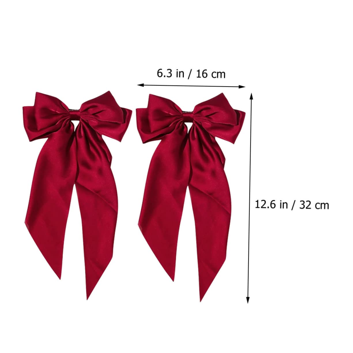 Healeved 10piezas Clips De Pelo Gran Lazo De Para Coletas y Peinados Accesorios Elegantes Para Fiestas y Uso Diario