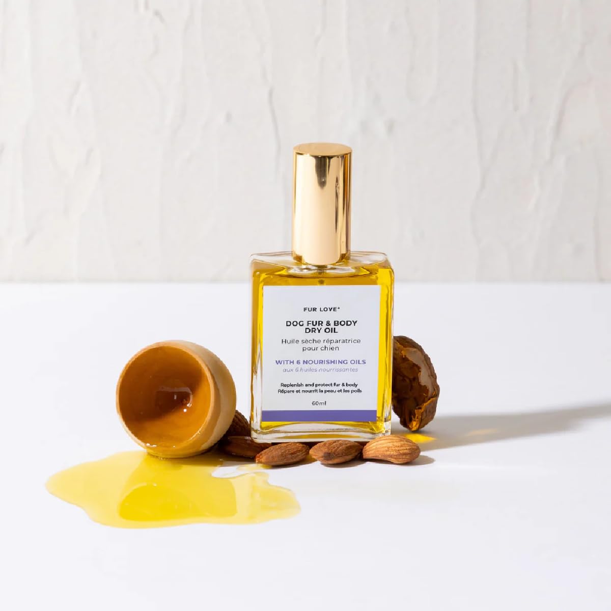 Huile De Soin Chien Argan Et Bourrache – Hydratation Peau, Poil – Nutrition Et Brillance – Texture Légère sans Effet Gras – Soin pour Chien Quotidien Pelage - Poil Sec ou Humide