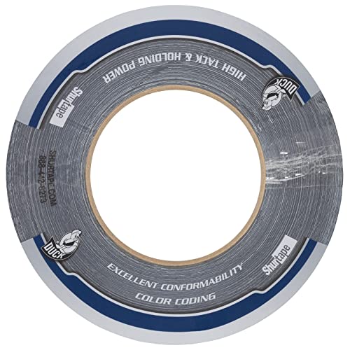 Image of Duck Pro by Shurtape Professional Grade, Industrial Colored Cloth Duct Tape for Industrial Color-Coding, HVAC and Automotive, 48mm x 60yd, 10.0 mil, Black, 1 Roll (105453)