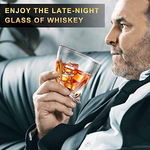 Whiskey Glasses-COPLIB 11 OZ Rocks Glasses With Luxury Box,Set of 6|3 styles Crystal Old Fashioned Whiskey Glasses |Perfect for Whiskey Lovers, Durable Glasses for Scotch, Bourbon, Cocktail - Thumbnail 2