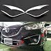 New 2pcs ABS Chrome Front Fog Light Lamp Frame Molding Cover Trim Emblems For Mazda CX-5 CX5 2012 2013 2014 2015 2016