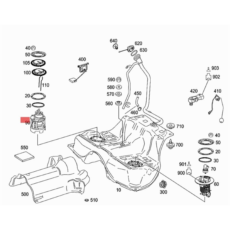 Amazon.com: A2214704594 Main Electric Fuel Pump Compatible For 