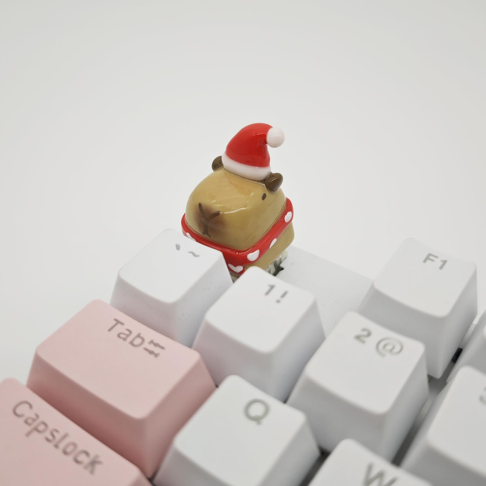 Handgemachte 3D-Capybara-Tastenkappe Aus Ton Für Mechanische Tastaturen – Einzigartige ESC-Taste